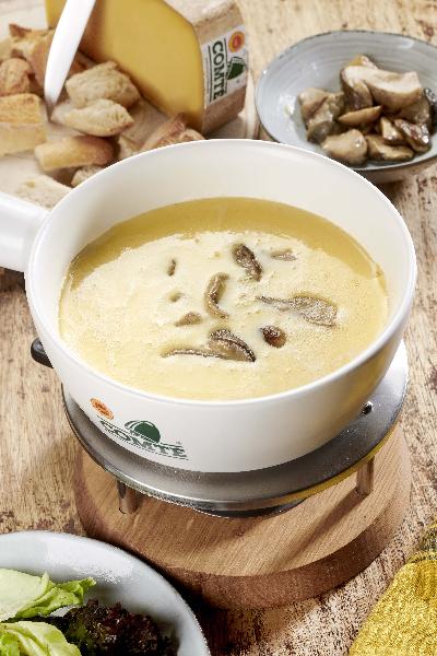 Fondue aux cèpes Comté